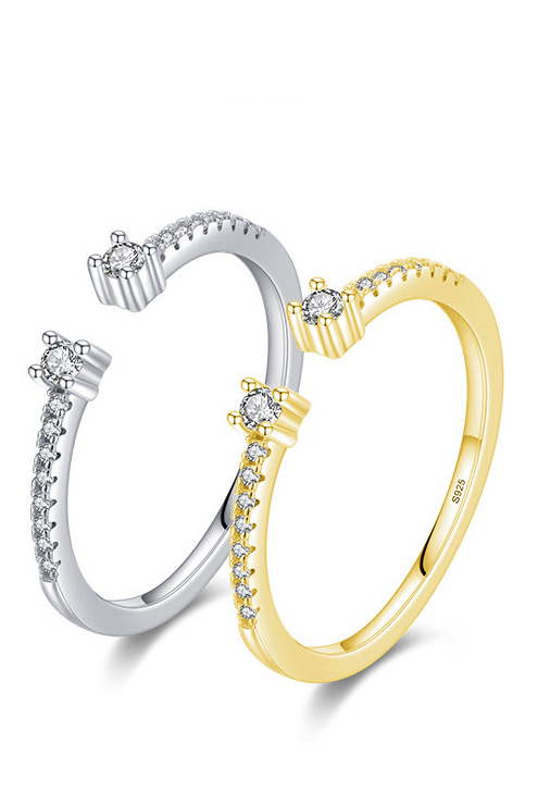 Cubic Zirconia Geometric Minimalist Band Ring-Ring-Krush Kandy, Women's Online Fashion Boutique Located in Phoenix, Arizona (Scottsdale Area)