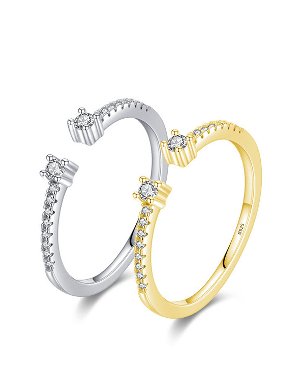 Cubic Zirconia Geometric Minimalist Band Ring-Ring-Krush Kandy, Women's Online Fashion Boutique Located in Phoenix, Arizona (Scottsdale Area)