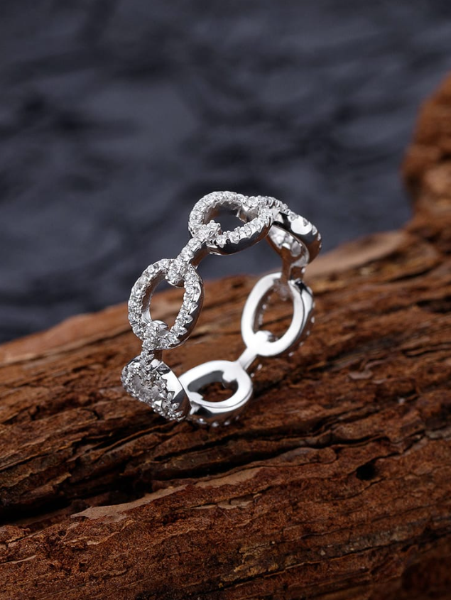 Cubic Zirconia Geometric Minimalist Band Ring-Ring-Krush Kandy, Women's Online Fashion Boutique Located in Phoenix, Arizona (Scottsdale Area)