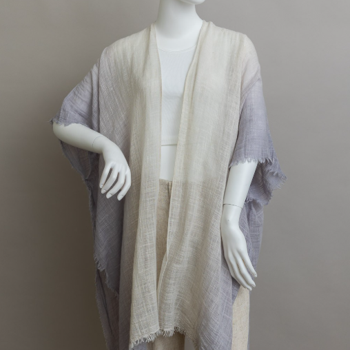 Frayed Cotton Bohemian Ombre Kimono-Kimonos-Krush Kandy, Women's Online Fashion Boutique Located in Phoenix, Arizona (Scottsdale Area)