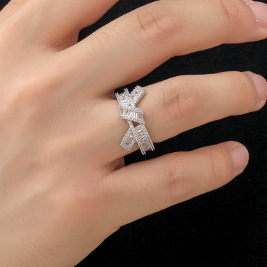 Shimmering Cubic Zirconia Bowknot Ring-Rings-Krush Kandy, Women's Online Fashion Boutique Located in Phoenix, Arizona (Scottsdale Area)