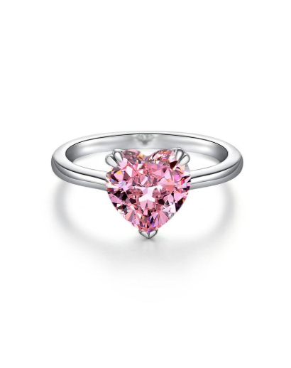Dainty Cubic Zirconia Heart Ring-Ring-Krush Kandy, Women's Online Fashion Boutique Located in Phoenix, Arizona (Scottsdale Area)