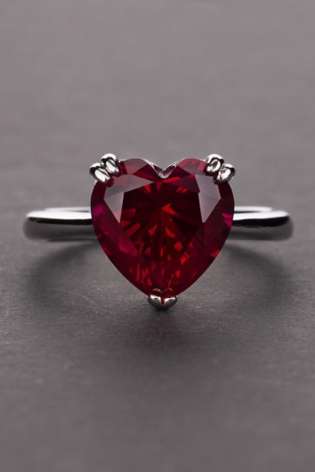 Dainty Cubic Zirconia Heart Ring-Ring-Krush Kandy, Women's Online Fashion Boutique Located in Phoenix, Arizona (Scottsdale Area)