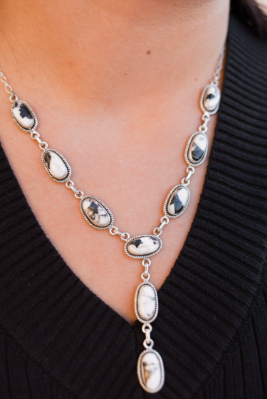 Krush Classic Stones Lariat Necklaces-Necklaces-Krush Kandy, Women's Online Fashion Boutique Located in Phoenix, Arizona (Scottsdale Area)