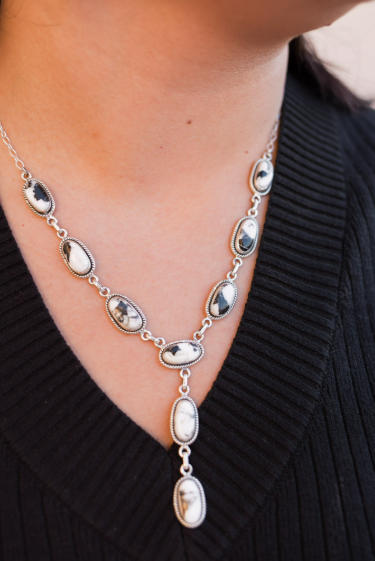 Krush Classic Stones Lariat Necklaces-Necklaces-Krush Kandy, Women's Online Fashion Boutique Located in Phoenix, Arizona (Scottsdale Area)