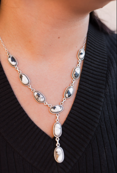 Krush Classic Stones Lariat Necklaces-Necklaces-Krush Kandy, Women's Online Fashion Boutique Located in Phoenix, Arizona (Scottsdale Area)