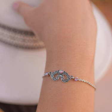 Dainty Bow Chain Bracelet-Chain Bracelets-Krush Kandy, Women's Online Fashion Boutique Located in Phoenix, Arizona (Scottsdale Area)