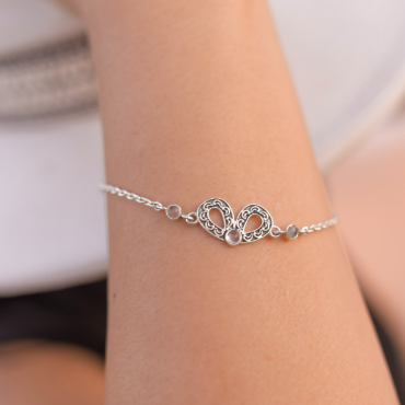 Dainty Bow Chain Bracelet-Chain Bracelets-Krush Kandy, Women's Online Fashion Boutique Located in Phoenix, Arizona (Scottsdale Area)