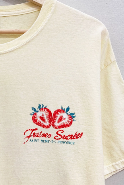 French Strawberries Graphic Tee-Graphic Tees-Krush Kandy, Women's Online Fashion Boutique Located in Phoenix, Arizona (Scottsdale Area)