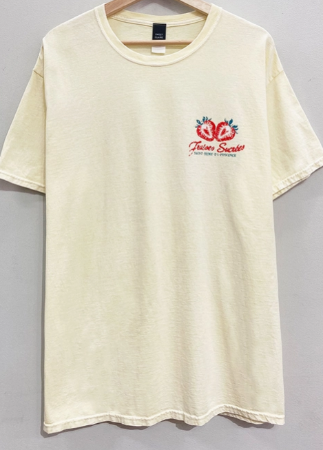 French Strawberries Graphic Tee-Graphic Tees-Krush Kandy, Women's Online Fashion Boutique Located in Phoenix, Arizona (Scottsdale Area)
