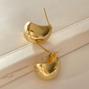 Minimalist Diced Bean Stud Earrings-Earrings-Krush Kandy, Women's Online Fashion Boutique Located in Phoenix, Arizona (Scottsdale Area)