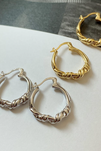 Irregular Minimalist Hoop Earrings-Earrings-Krush Kandy, Women's Online Fashion Boutique Located in Phoenix, Arizona (Scottsdale Area)