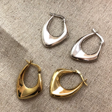 Simplistic Smooth Geometric Clip On Earrings-Earrings-Krush Kandy, Women's Online Fashion Boutique Located in Phoenix, Arizona (Scottsdale Area)