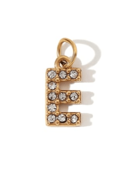 Rhinestone Letter Charm-Necklaces-Krush Kandy, Women's Online Fashion Boutique Located in Phoenix, Arizona (Scottsdale Area)