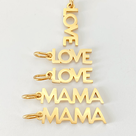 Minimalist Letter Charms-Jewelry-Krush Kandy, Women's Online Fashion Boutique Located in Phoenix, Arizona (Scottsdale Area)