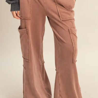 Oversized Utility Sweatpants-Pants-Krush Kandy, Women's Online Fashion Boutique Located in Phoenix, Arizona (Scottsdale Area)