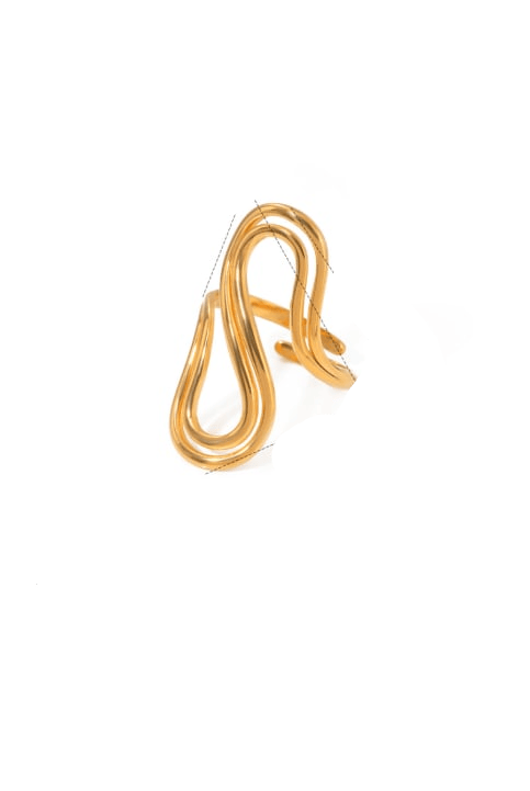 Stainless Steel Irregular Minimalist Band Ring-Jewelry-Krush Kandy, Women's Online Fashion Boutique Located in Phoenix, Arizona (Scottsdale Area)