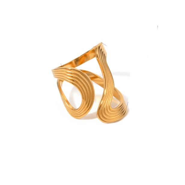Stainless Steel Irregular Minimalist Band Ring-Jewelry-Krush Kandy, Women's Online Fashion Boutique Located in Phoenix, Arizona (Scottsdale Area)