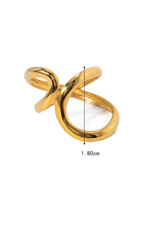 Stainless Steel Irregular Minimalist Band Ring-Jewelry-Krush Kandy, Women's Online Fashion Boutique Located in Phoenix, Arizona (Scottsdale Area)