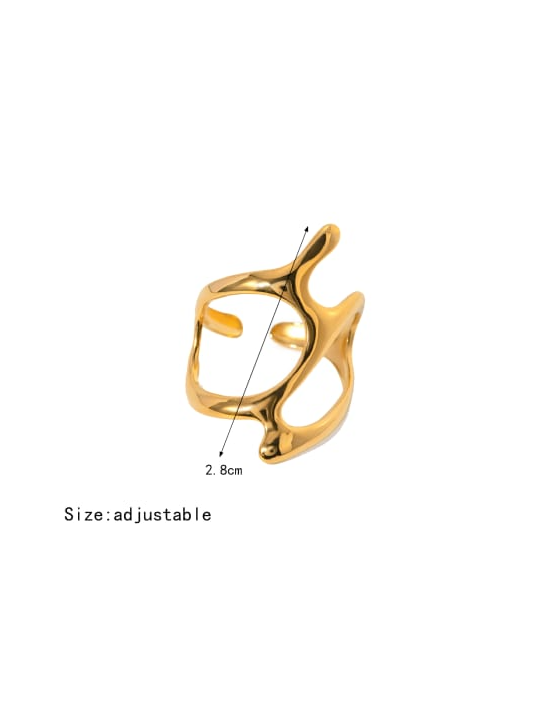 Stainless Steel Irregular Minimalist Band Ring-Jewelry-Krush Kandy, Women's Online Fashion Boutique Located in Phoenix, Arizona (Scottsdale Area)