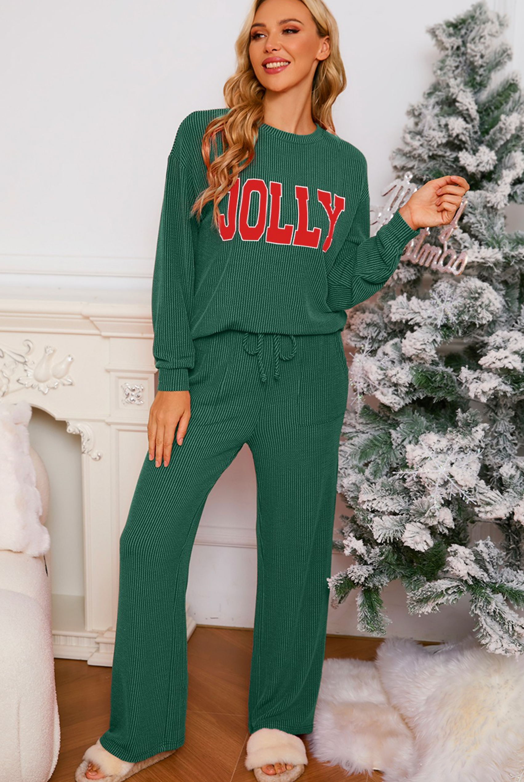 Just Jolly Corded Lounge Set-Loungewear-Krush Kandy, Women's Online Fashion Boutique Located in Phoenix, Arizona (Scottsdale Area)