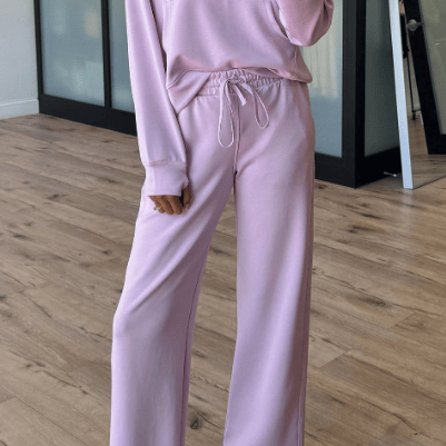 Half Zip Thumbhole Sleeve Hoodie Active Pants 2pcs Outfit
