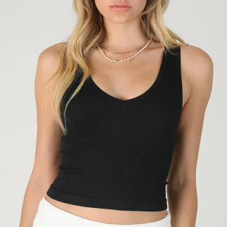 NIKIBIKI Reversible Ribbed Crop Top