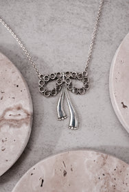 Adelaide's Bow Necklace-Chain Necklaces-Krush Kandy, Women's Online Fashion Boutique Located in Phoenix, Arizona (Scottsdale Area)