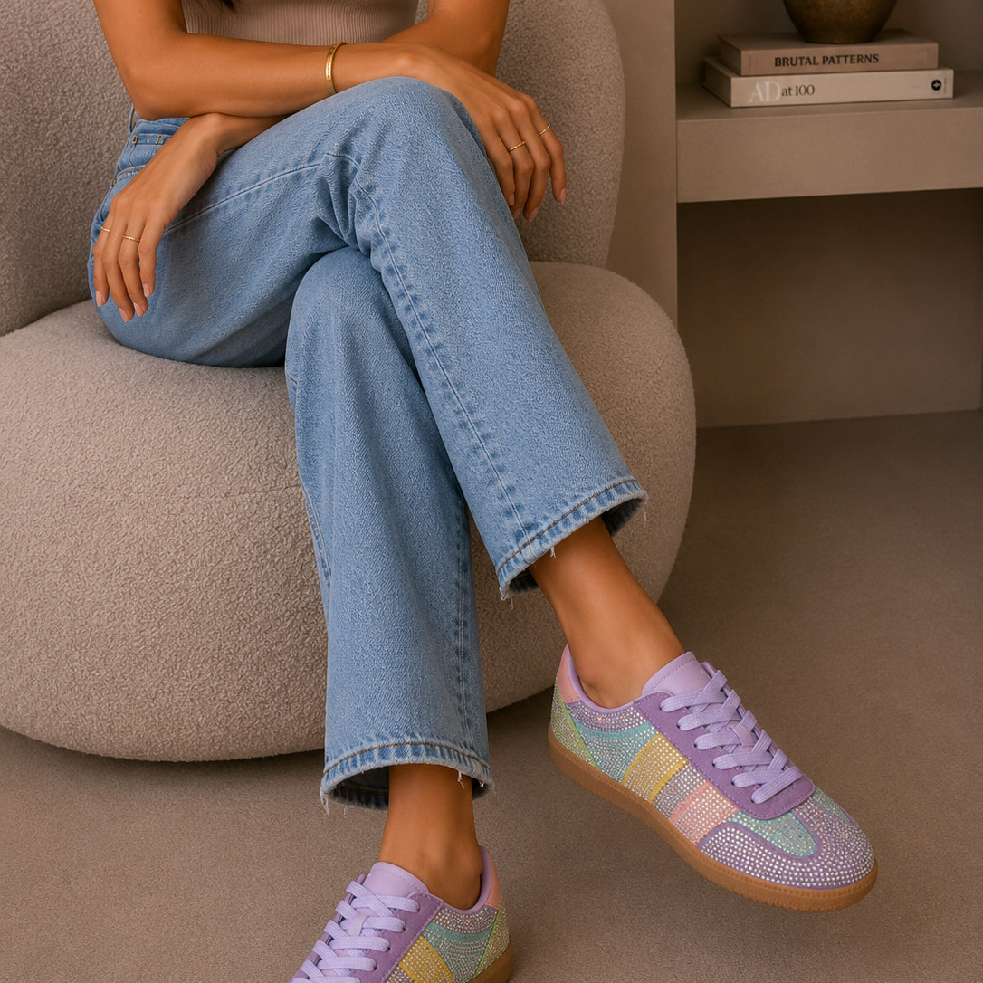 Sorbet Skies Rhinestone Bling Sneakers