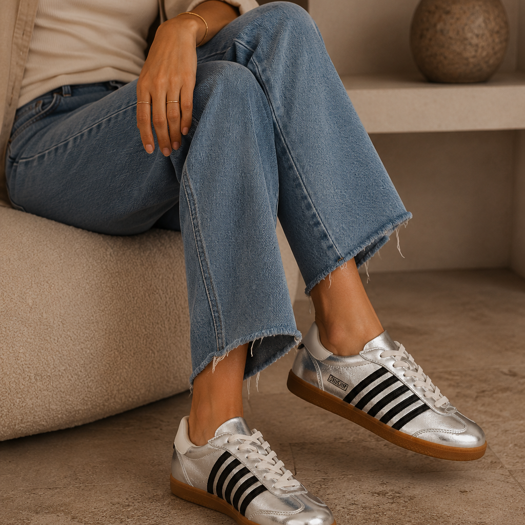 Stevie Metallic Stripe Sneaker