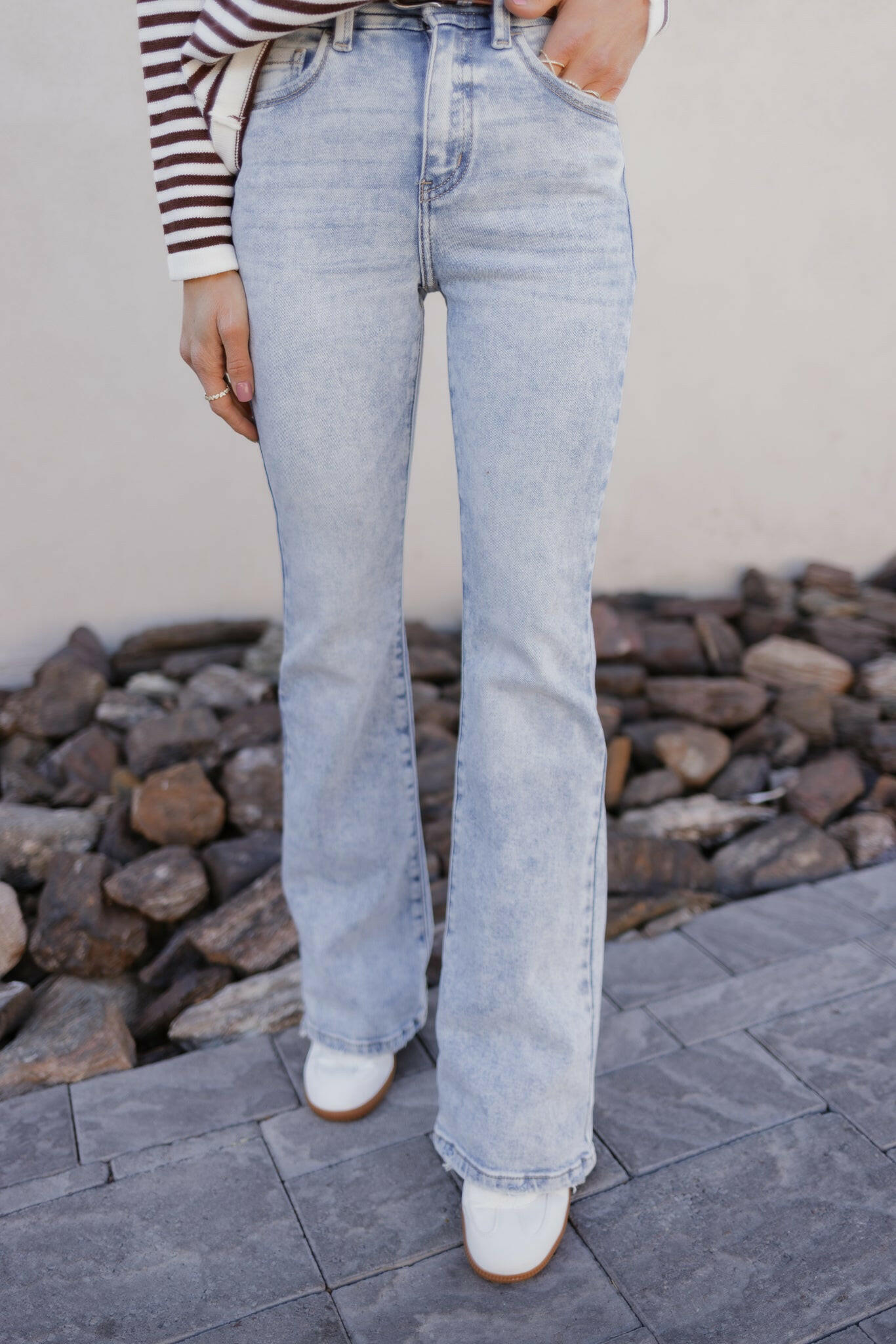 Strut Your Stuff High Rise Kancan Flare Jeans-Jeans-Krush Kandy, Women's Online Fashion Boutique Located in Phoenix, Arizona (Scottsdale Area)