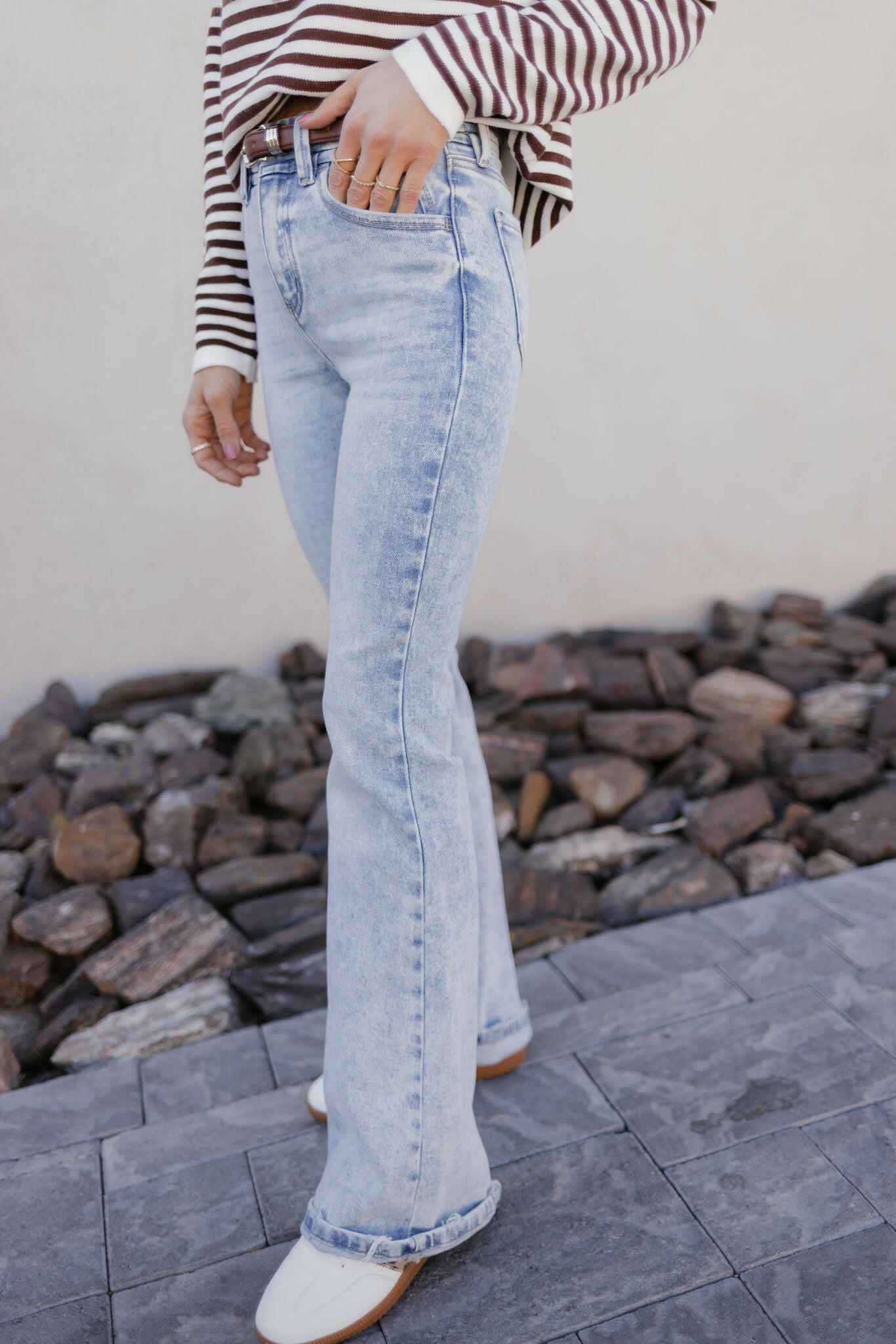 Strut Your Stuff High Rise Kancan Flare Jeans-Jeans-Krush Kandy, Women's Online Fashion Boutique Located in Phoenix, Arizona (Scottsdale Area)