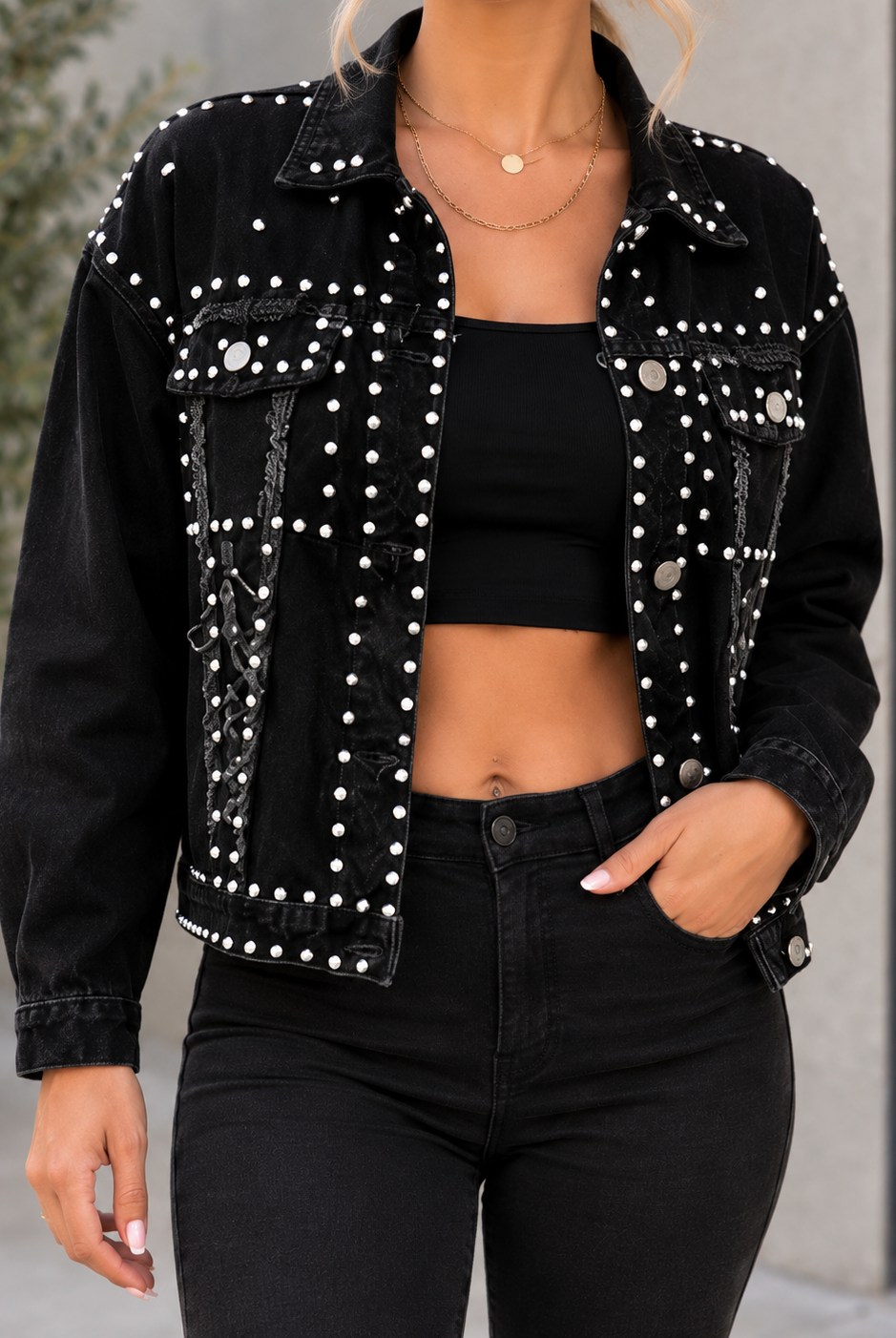 Studded Denim Street Style.png