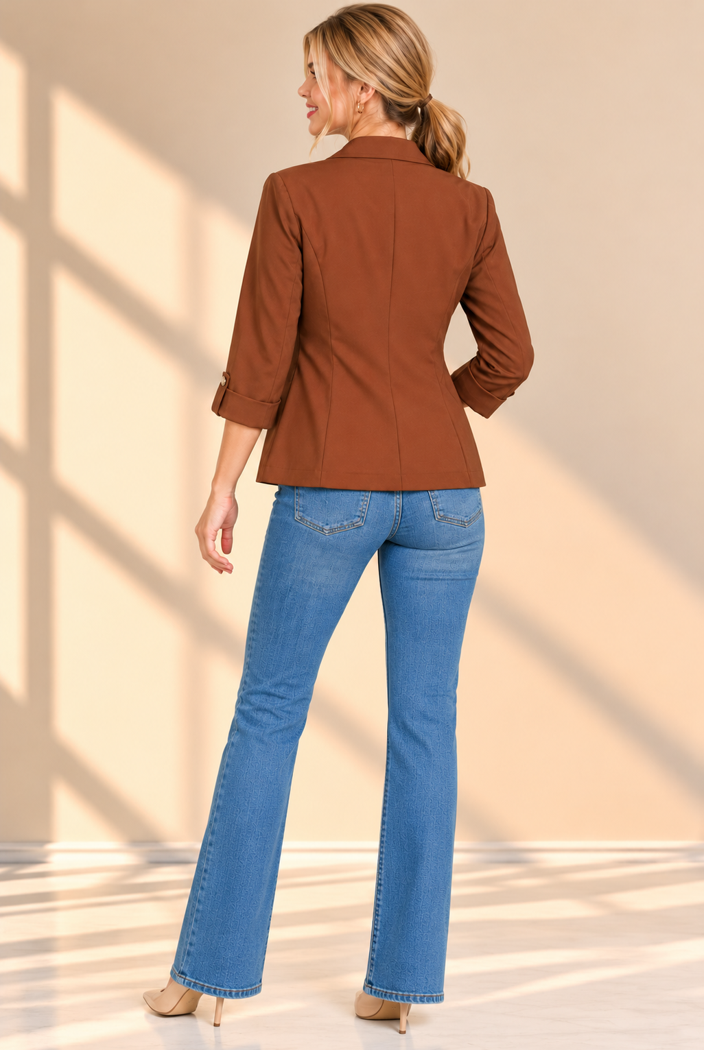 Sunlit Brown Blazer Fashion Portrait.png