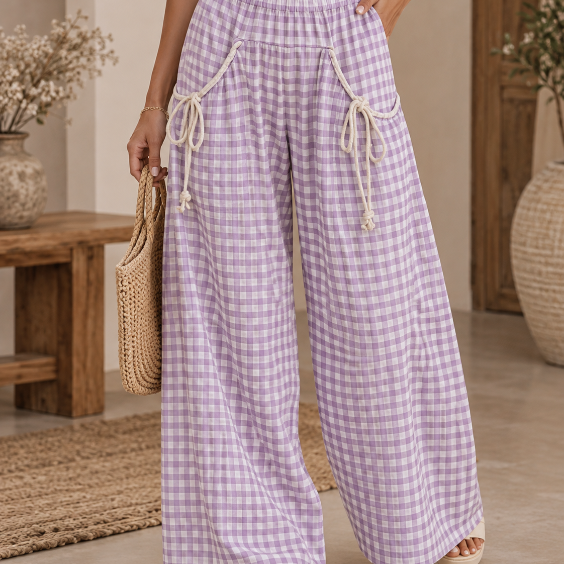The Coquette Gingham Trouser Pant