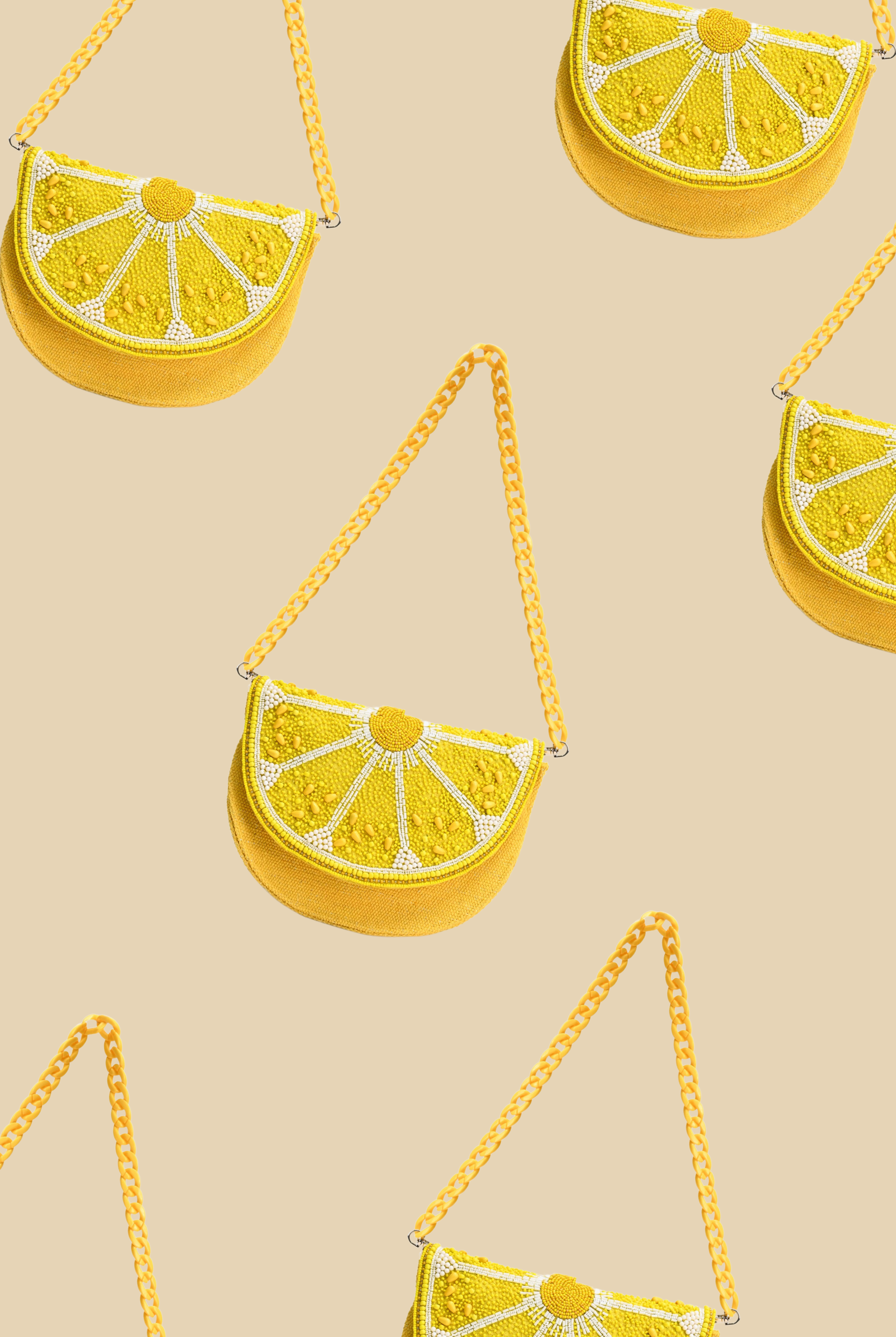 Zesty Lemon Beaded Crossbody-Purses & Bags-Krush Kandy, Women's Online Fashion Boutique Located in Phoenix, Arizona (Scottsdale Area)