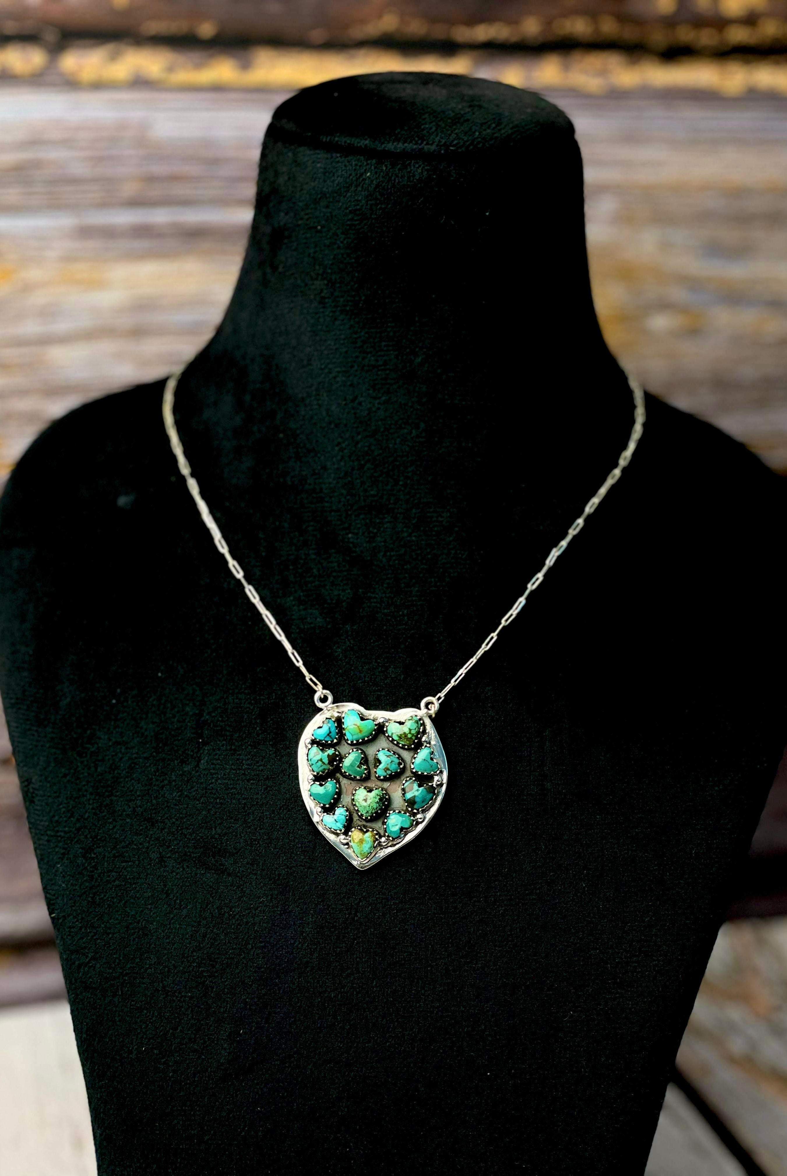 Full Of Love Heart Stone Necklace-Necklaces-Krush Kandy, Women's Online Fashion Boutique Located in Phoenix, Arizona (Scottsdale Area)