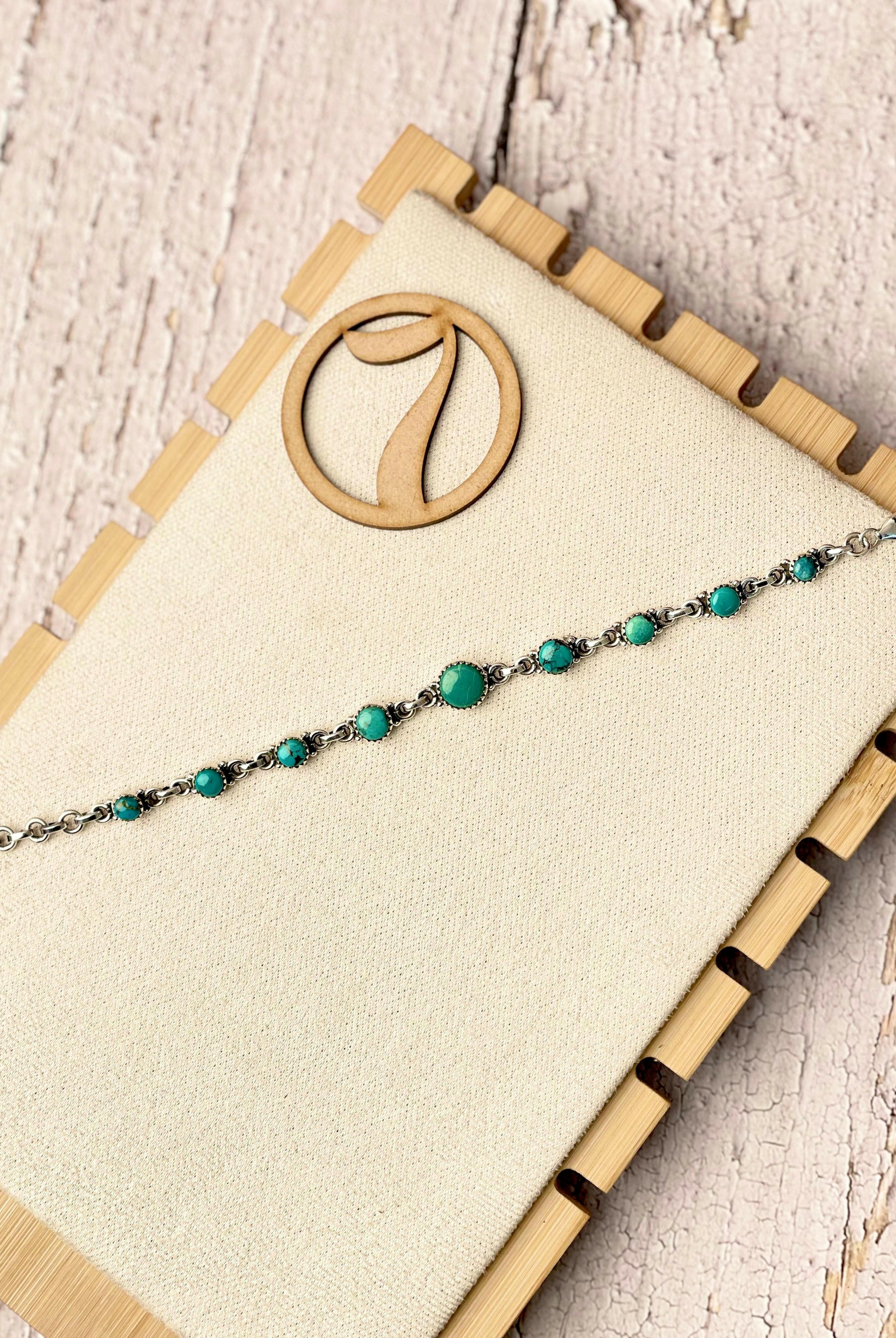 One Of A Kind Hubei Turquoise Bracelets-Bracelets-Krush Kandy, Women's Online Fashion Boutique Located in Phoenix, Arizona (Scottsdale Area)