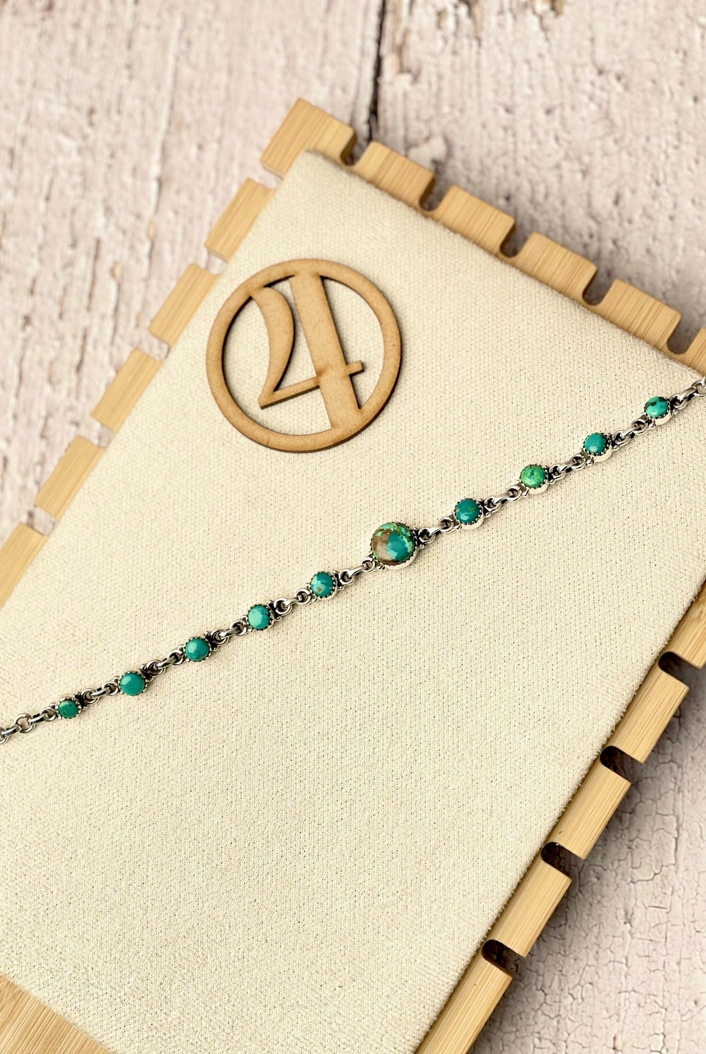 One Of A Kind Hubei Turquoise Bracelets-Bracelets-Krush Kandy, Women's Online Fashion Boutique Located in Phoenix, Arizona (Scottsdale Area)