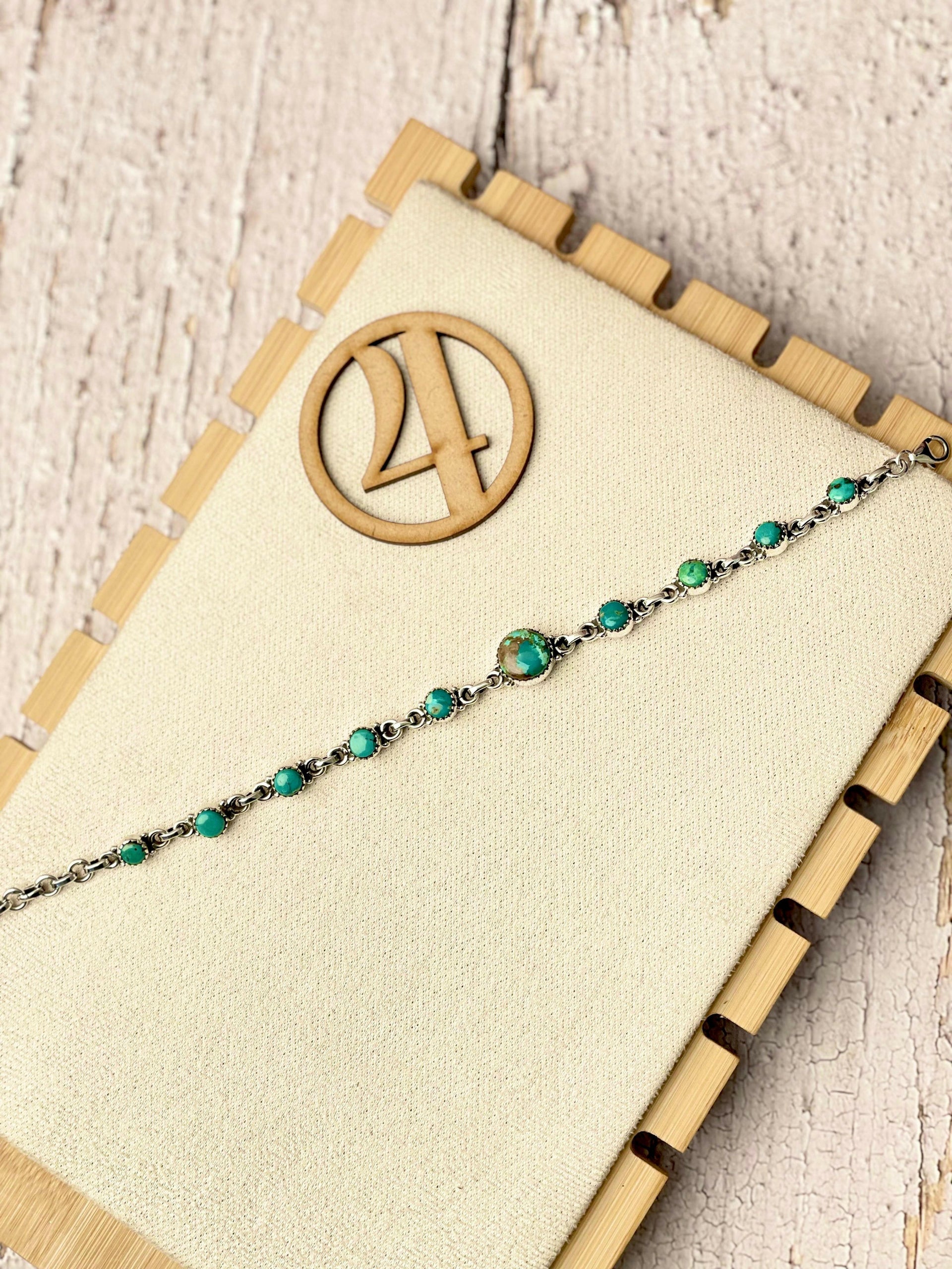 One Of A Kind Hubei Turquoise Bracelets-Bracelets-Krush Kandy, Women's Online Fashion Boutique Located in Phoenix, Arizona (Scottsdale Area)