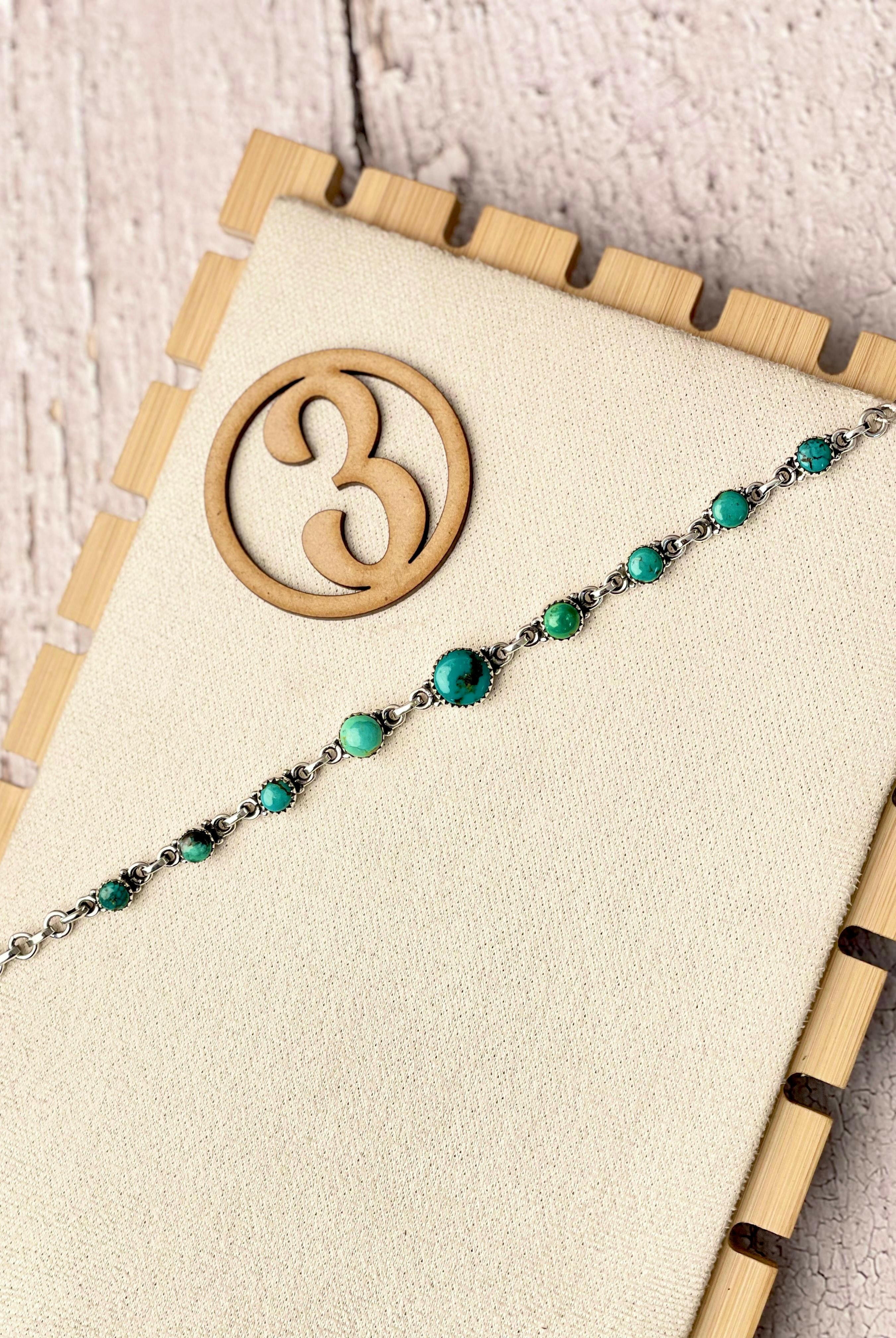 One Of A Kind Hubei Turquoise Bracelets-Bracelets-Krush Kandy, Women's Online Fashion Boutique Located in Phoenix, Arizona (Scottsdale Area)