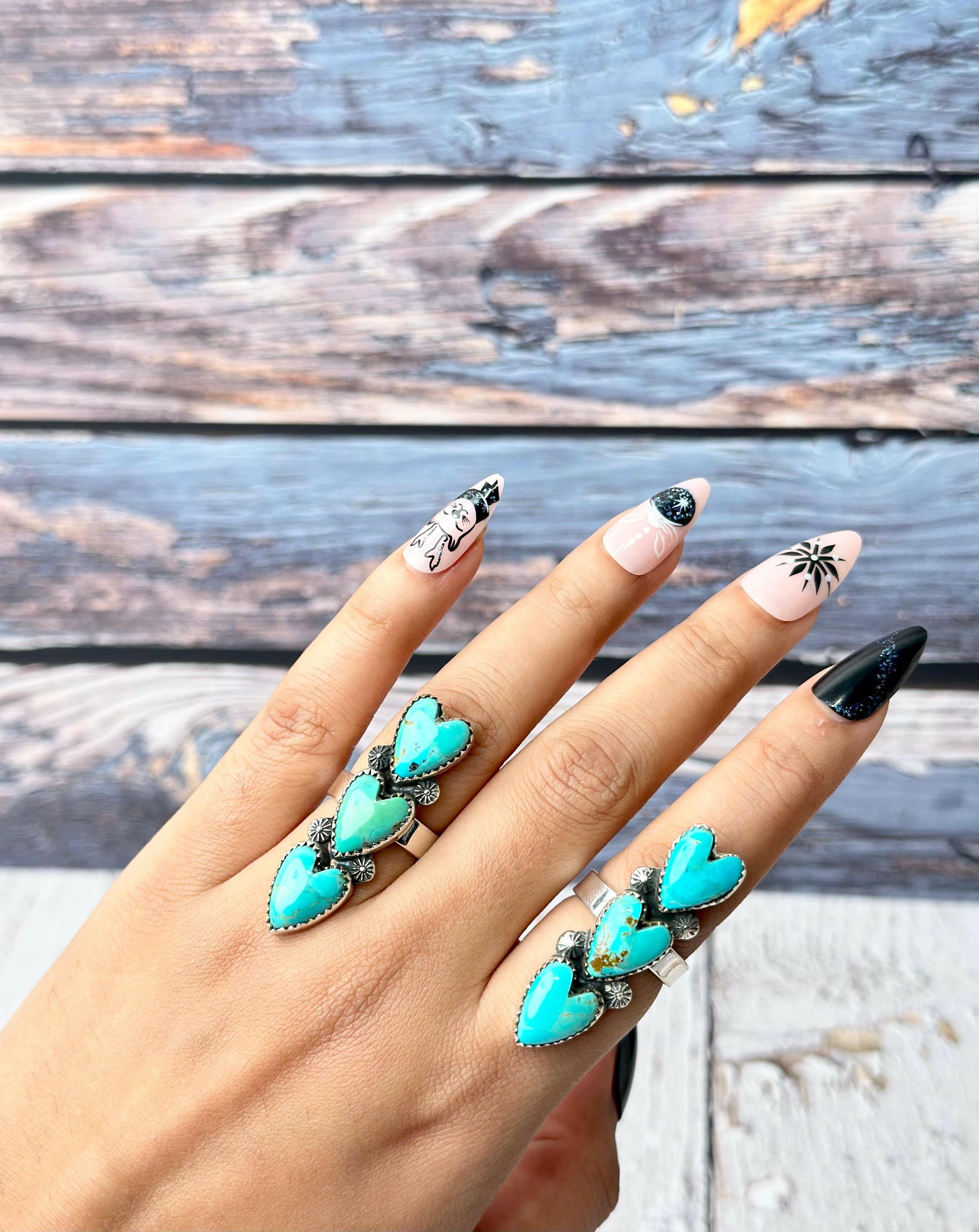 Yours Truly Turquoise Heart Ring MADE TO ORDER-Ring Sizers-Krush Kandy, Women's Online Fashion Boutique Located in Phoenix, Arizona (Scottsdale Area)