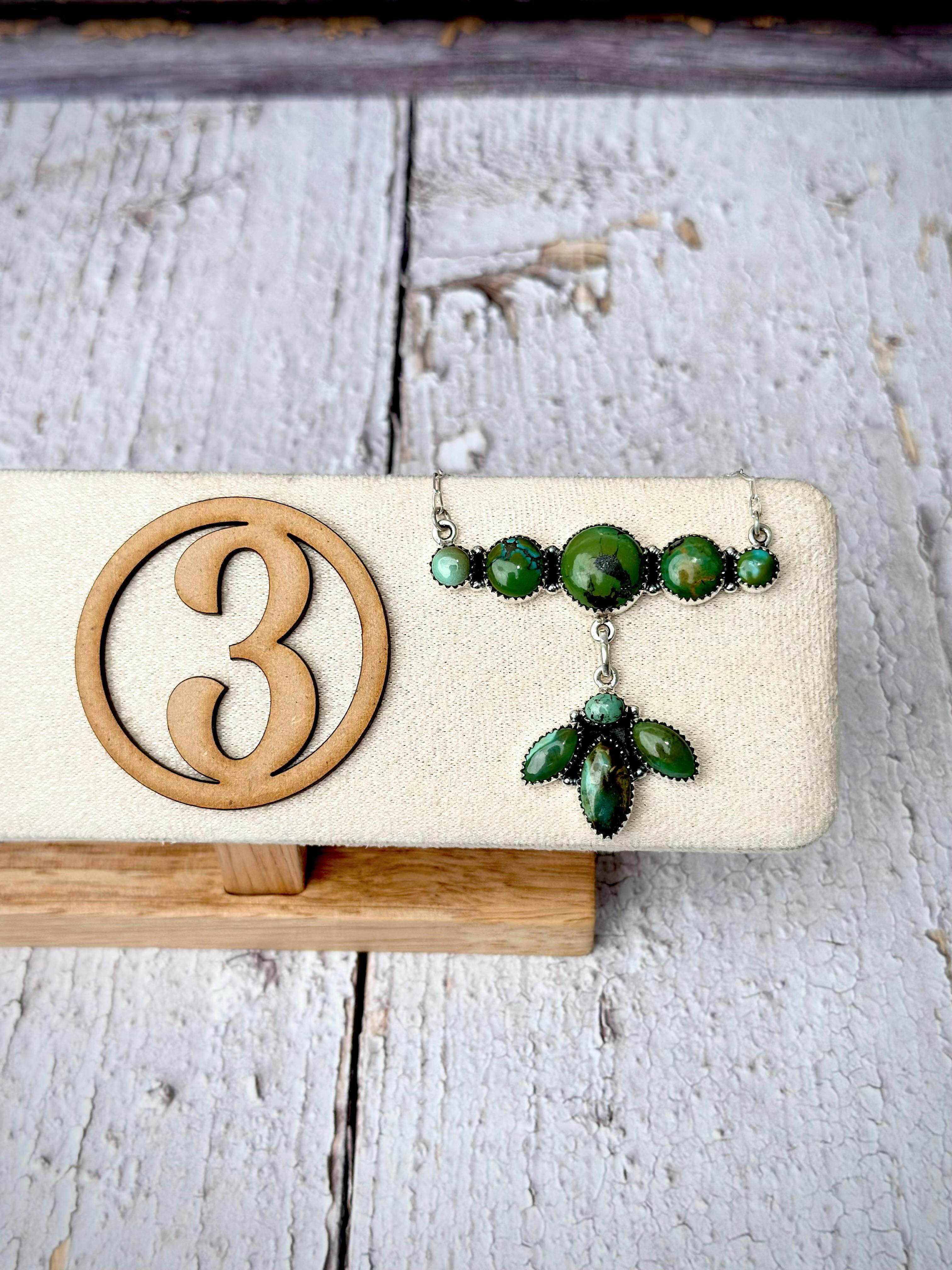 Desert Blosso Hubei Turquoise Necklace-Necklaces-Krush Kandy, Women's Online Fashion Boutique Located in Phoenix, Arizona (Scottsdale Area)