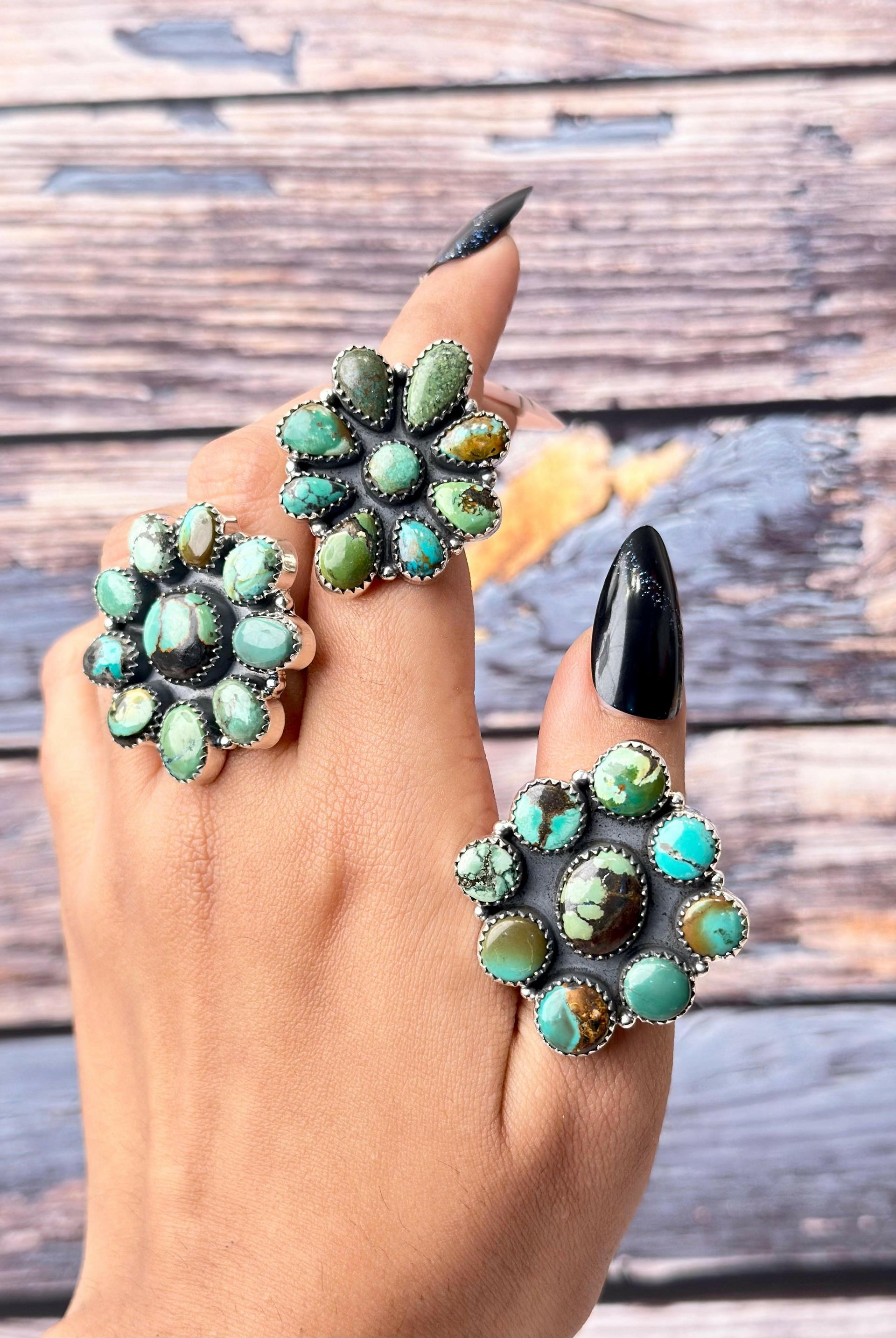 Desert Bloom Hubei Cluster Rings-Ring Sizers-Krush Kandy, Women's Online Fashion Boutique Located in Phoenix, Arizona (Scottsdale Area)