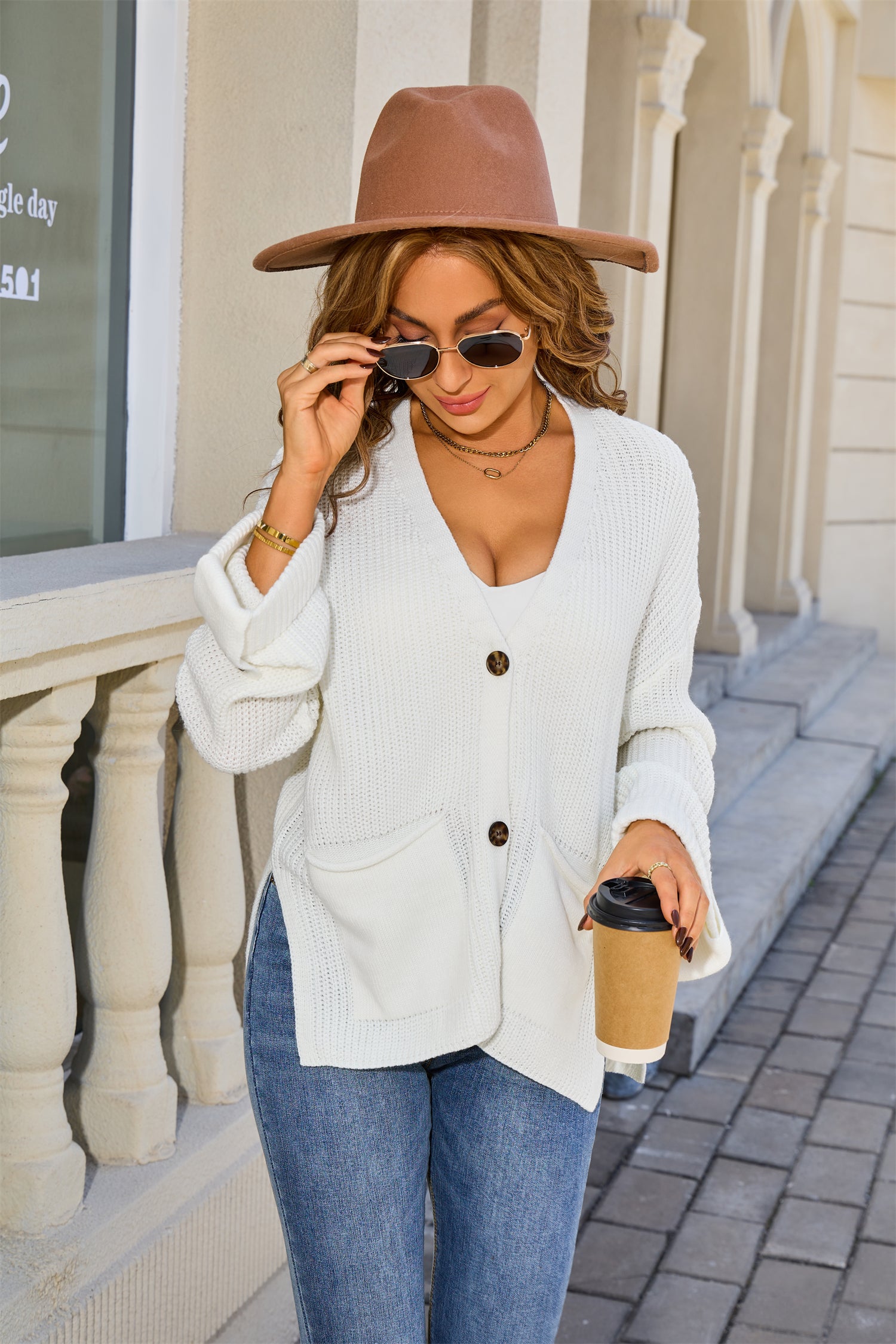 Everyday Basic Button Cardigan-Tops-Krush Kandy, Women's Online Fashion Boutique Located in Phoenix, Arizona (Scottsdale Area)