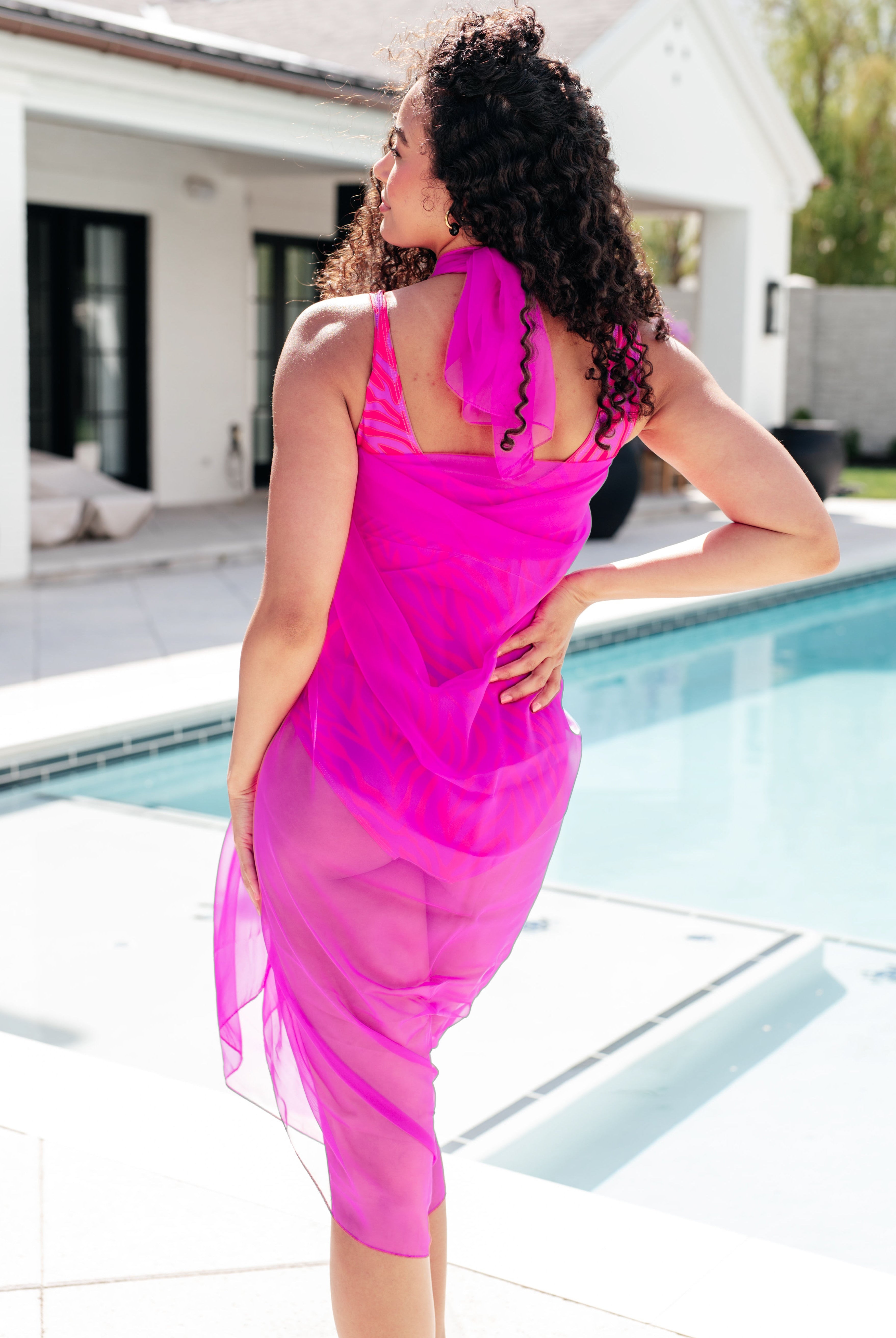 Wrapped In Summer Versatile Swim Cover in Pink-Swimwear-Krush Kandy, Women's Online Fashion Boutique Located in Phoenix, Arizona (Scottsdale Area)