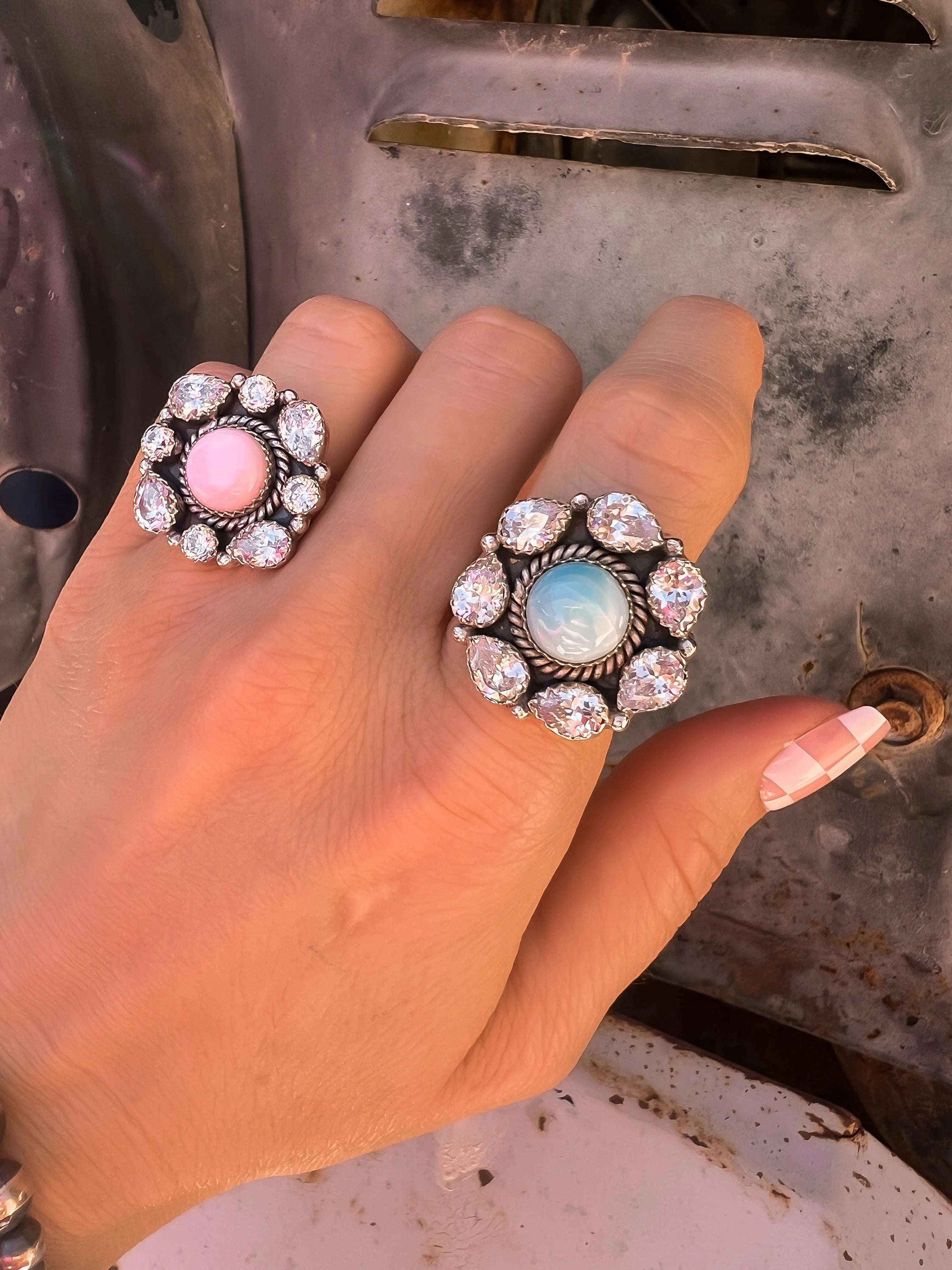 Crystal Krushes Stone Rings-Rings-Krush Kandy, Women's Online Fashion Boutique Located in Phoenix, Arizona (Scottsdale Area)