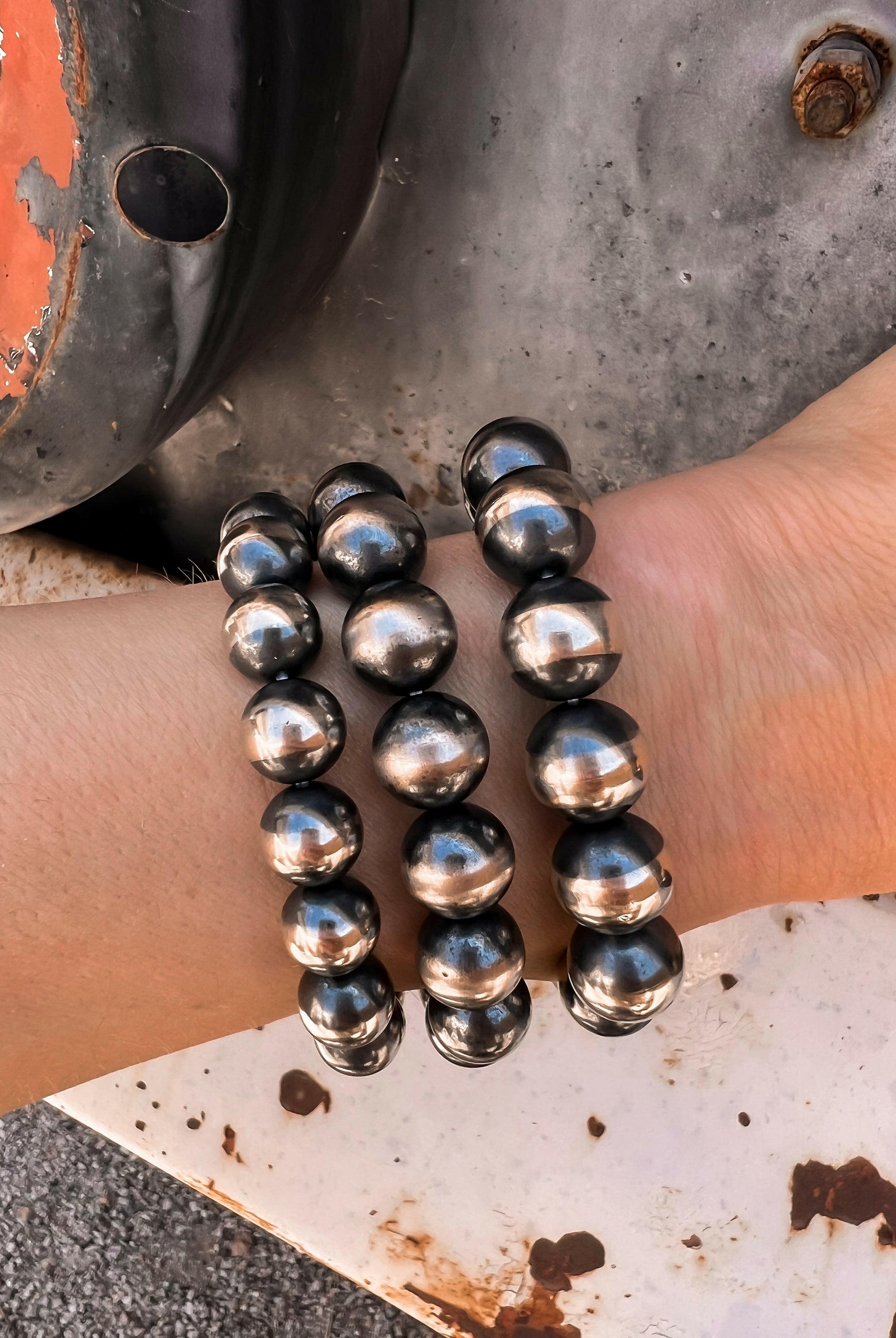 11MM Desert Pearl Kandy Bracelets | KRUSH ORIGINALS-Beaded Bracelets-Krush Kandy, Women's Online Fashion Boutique Located in Phoenix, Arizona (Scottsdale Area)