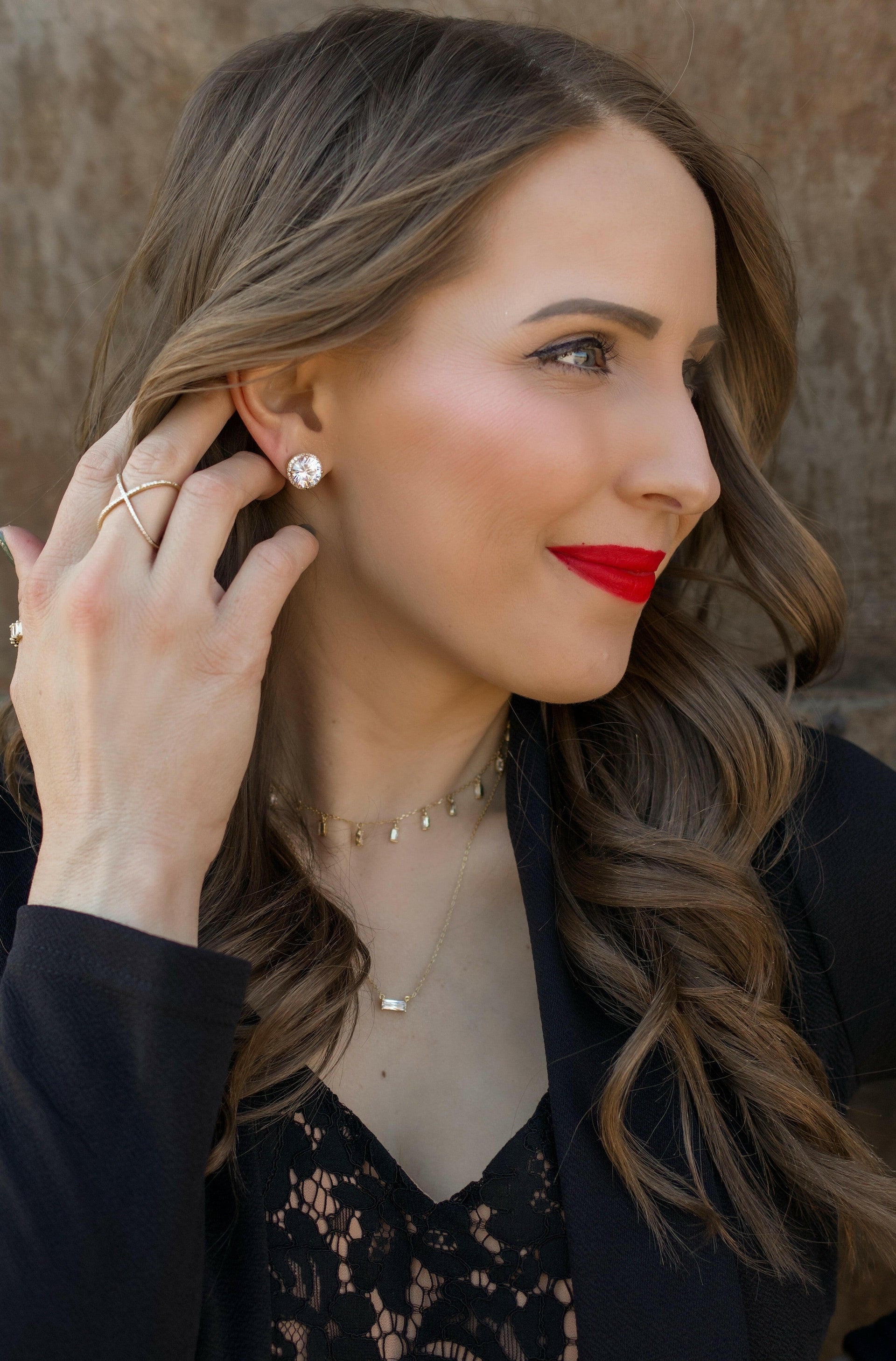 Big Circle Cut Stud Earrings-Earrings-Krush Kandy, Women's Online Fashion Boutique Located in Phoenix, Arizona (Scottsdale Area)