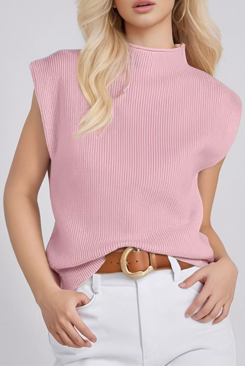 Lunet Sleeveless Sweater-Tops-Krush Kandy, Women's Online Fashion Boutique Located in Phoenix, Arizona (Scottsdale Area)